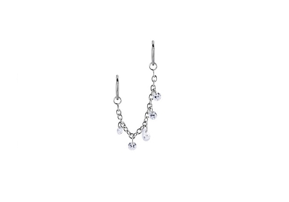 Цепочка-подвеска для пирсинга сталь 5K Crystal